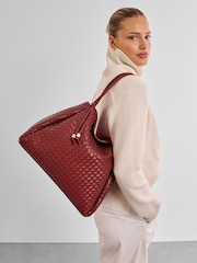 Katie Loxton Red Nova Hand Woven Shoulder Bag - Image 5 of 8