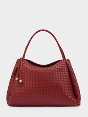 Katie Loxton Red Nova Hand Woven Shoulder Bag - Image 6 of 8