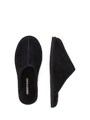 JACK & JONES JUNIOR Black Microfiber Mule Slippers - Image 3 of 7
