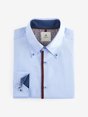 Light Blue Trimmed Formal Shirt - Image 7 of 9