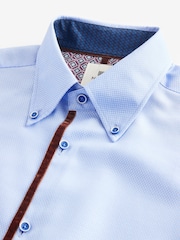 Light Blue Trimmed Formal Shirt - Image 8 of 9