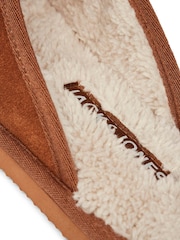 JACK & JONES JUNIOR Brown Microfiber Mule Slippers - Image 6 of 7