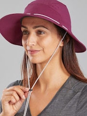 Decathlon Women's Anti-UV Trek 500 Purple 56-58cm Hat - Image 2 of 3