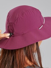 Decathlon Women's Anti-UV Trek 500 Purple 56-58cm Hat - Image 3 of 3