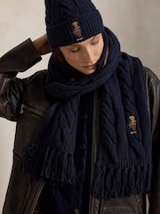 Polo Ralph Lauren Blue Bear Wrap Scarf - Image 1 of 1