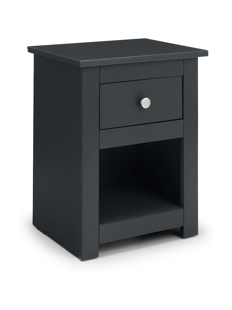 Julian Bowen Anthracite Grey Radley Bedside Table - Image 4 of 4