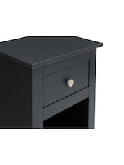 Julian Bowen Anthracite Grey Radley Bedside Table - Image 6 of 8