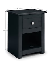 Julian Bowen Anthracite Grey Radley Bedside Table - Image 8 of 8