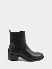 Yours Curve Black Extra Wide Fit Block Heel Chelsea Boots - Image 2 of 5