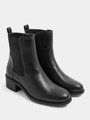 Yours Curve Black Extra Wide Fit Block Heel Chelsea Boots - Image 3 of 5