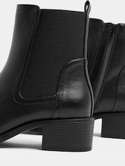 Yours Curve Black Extra Wide Fit Block Heel Chelsea Boots - Image 5 of 5
