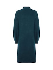 Verde - Vestido de punto con detalle de botones de M&Co - Imagen 6 de 6