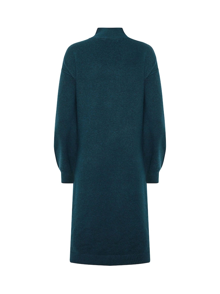 Verde - Vestido de punto con detalle de botones de M&Co - Imagen 6 de 6 Verde - Vestido de punto con detalle de botones de M&Co - Imagen 6 de 6