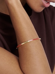 Pulang Ginto - Ted Baker Roley Classic Color Enamel Slim Bangle Bracelet - Larawan 7 ng 7