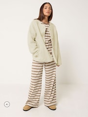 PixieGirl Petite White Borg Jacket - Image 2 of 6