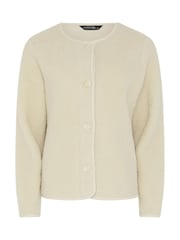 PixieGirl Petite White Borg Jacket - Image 5 of 6