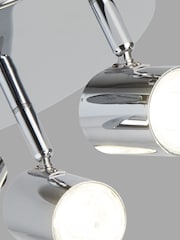 Searchlight Chrome Rollo 3 Light Spot Plate Ceiling Light - Image 3 of 3