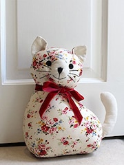 Riva Home Red Vintage Floral Cat Doorstop - Image 1 of 4