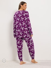 Μωβ - Yours Curve Fleece Pyjama Set - Εικόνα 3 από 7