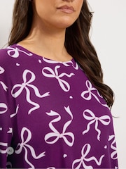 Μωβ - Yours Curve Fleece Pyjama Set - Εικόνα 5 από 7