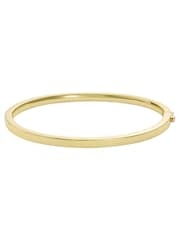 Ted Baker Plain Metal Gold Tone Chrishell: Logo Slim Bangle Bracelet - Image 7 of 7