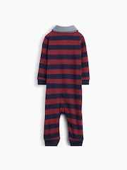 Gap Red & Navy Stripe Rugby One-Piece (0-24mths) - Image 2 of 2