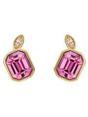 Ted Baker Pink Crystal Gold Tone Michelle: Cluster Stud Earrings - Image 3 of 4