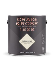Craig & Rose Cream Chalky Emulsion Parchment Paint - Image 2 of 2