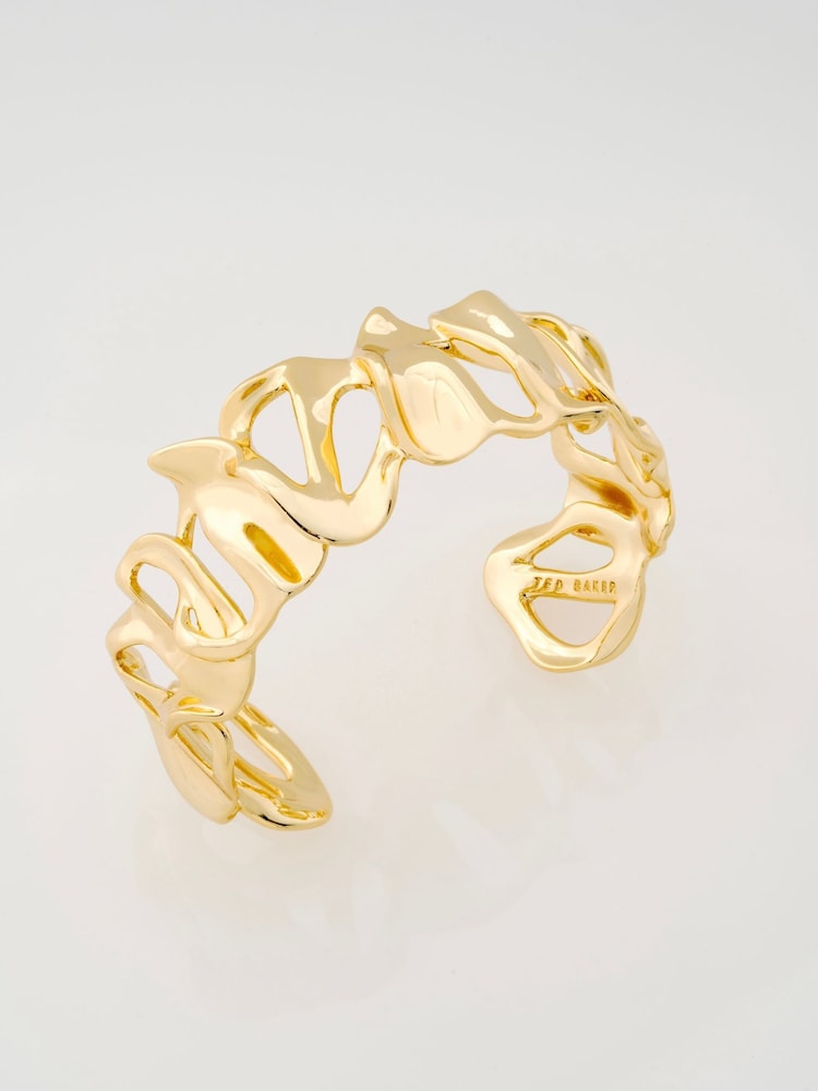 Ted Baker Gold Tone Leila: Abstract Leaf Cuff - Image 1 of 7 Ted Baker Gold Tone Leila: Abstract Leaf Cuff - Image 1 of 7