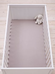 Silentnight 2 Pack Grey Kids Safe Nights Cot Bed 100% Cotton Fitted Sheets - Image 1 of 14