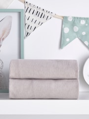 Silentnight 2 Pack Grey Kids Safe Nights Cot Bed 100% Cotton Fitted Sheets - Image 5 of 14