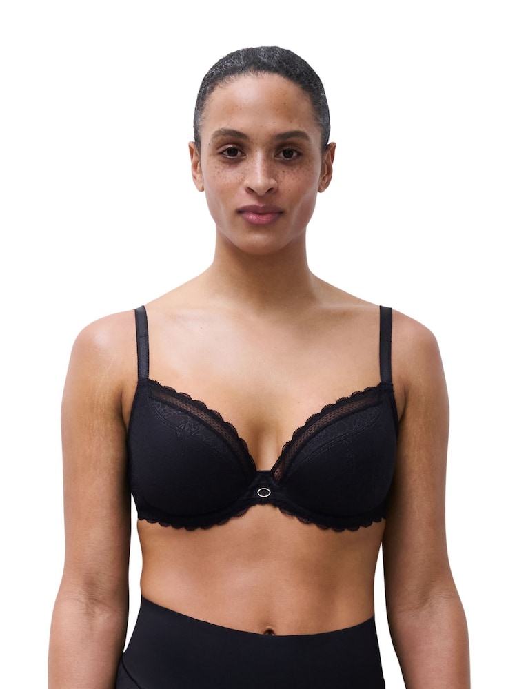 Chantelle Black Belle Plunge Full Cup Underwired Bra - Image 2 of 6