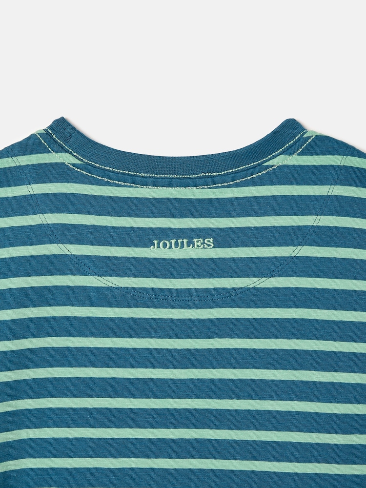 Verde y azul - Camiseta de manga corta a rayas con cuello redondo y efecto lavado para niños de Joules - Imagen 5 de 5 Verde y azul - Camiseta de manga corta a rayas con cuello redondo y efecto lavado para niños de Joules - Imagen 5 de 5