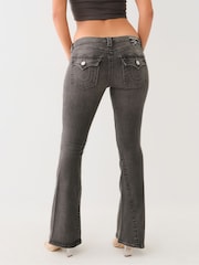 True Religion Grey Joey Low Rise Flared Jeans - Image 2 of 5