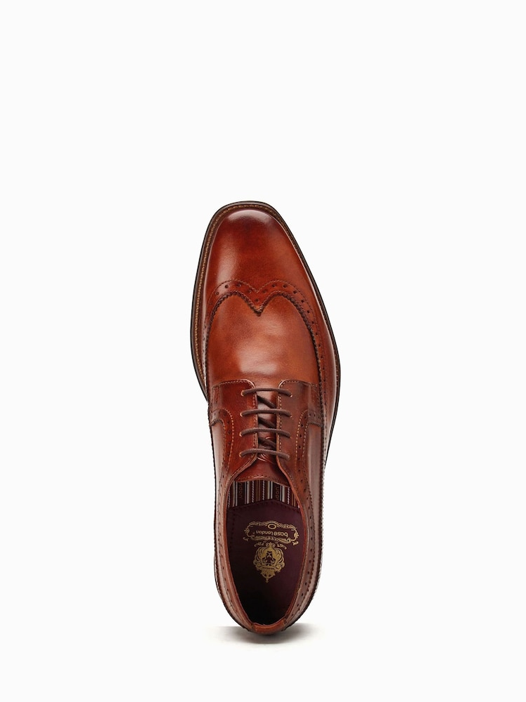 Base London Tan Havisham Long Wing Brogues - Image 5 of 5 Base London Tan Havisham Long Wing Brogues - Image 5 of 5
