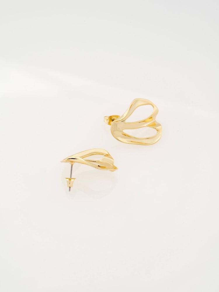 Ted Baker Gold Tone Leah: Abstract Leaf Stud Earrings - Image 1 of 7 Ted Baker Gold Tone Leah: Abstract Leaf Stud Earrings - Image 1 of 7