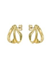 Ted Baker Gold Tone Leah: Abstract Leaf Stud Earrings - Image 4 of 7