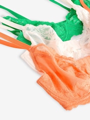 Grün/Orange/Creme - Spitzen-BHs, 3er-Pack, DD+ - Bild 10 von 10