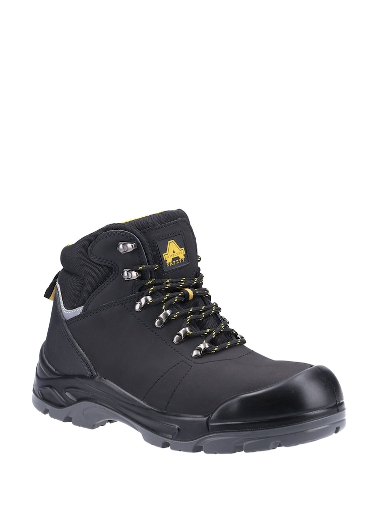 Amblers Safety Black AS252 Lightweight Water Resistant Leather Safety Boots - Image 2 of 4