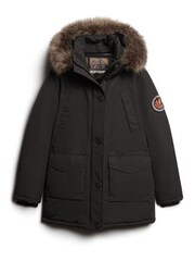 Superdry Black Everest Faux Fur Hooded Parka - Image 4 of 6