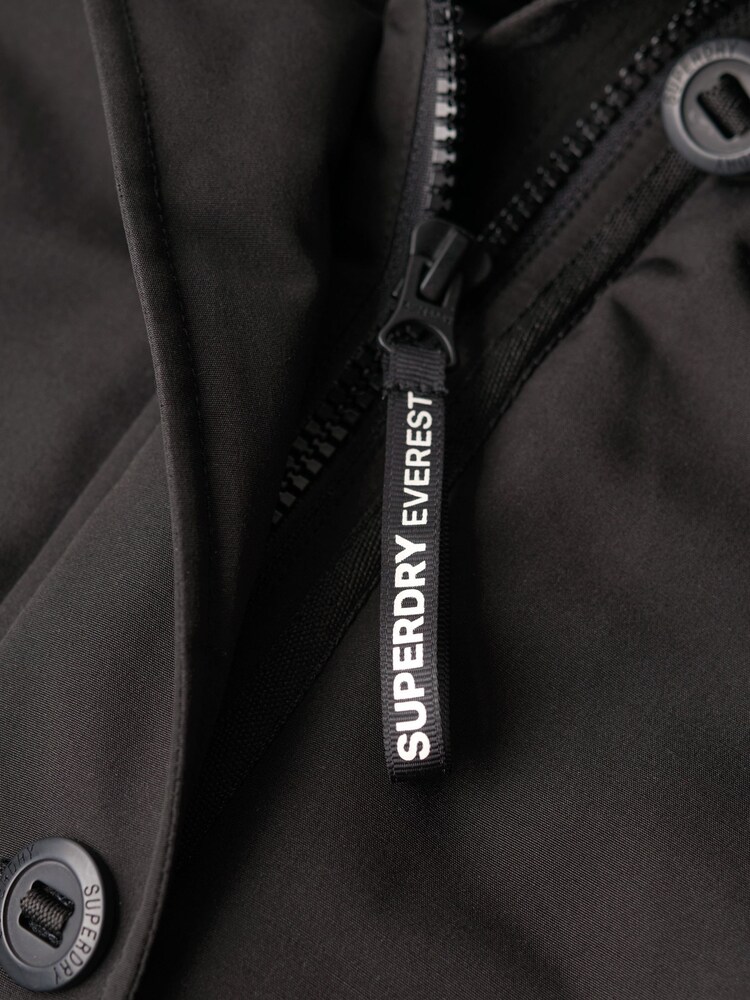 Superdry Black Everest Faux Fur Hooded Parka - Image 6 of 6