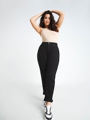 Simply Be Black 24/7 Straight Leg Jeans - Image 1 of 6