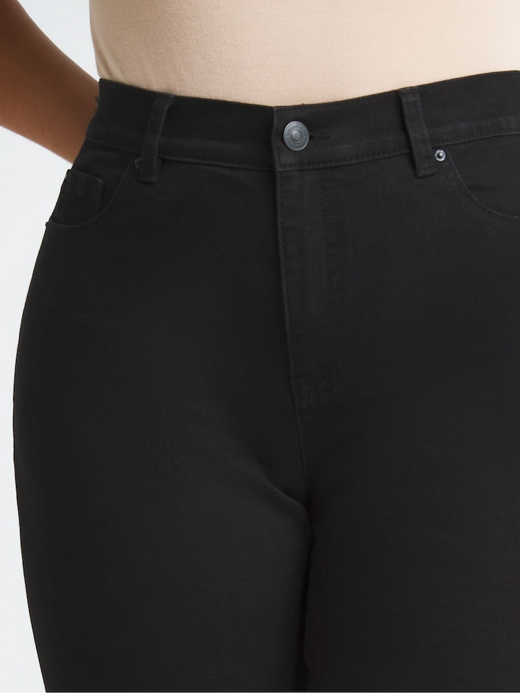 Simply Be Black 24/7 Straight Leg Jeans - Image 5 of 6