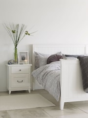 Laura Ashley White Devon Bed Frame - Image 1 of 4