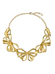 Ted Baker Gold Tone Leona: Abstract Leaf Statement Necklace - Image 5 of 8