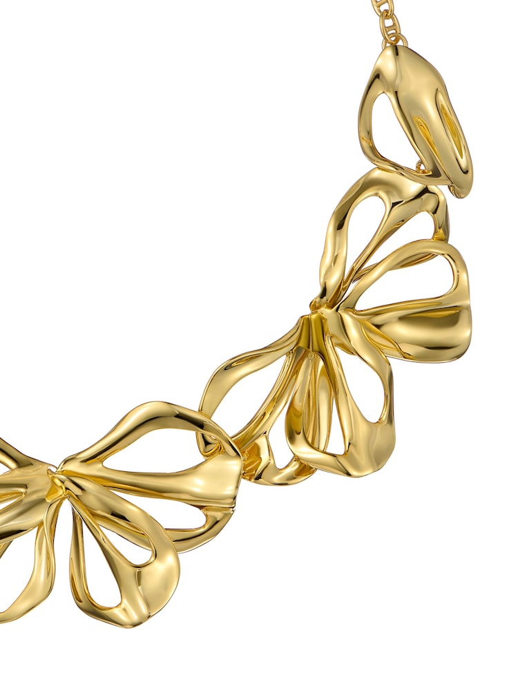 Ted Baker Gold Tone Leona: Abstract Leaf Statement Necklace - Image 8 of 8 Ted Baker Gold Tone Leona: Abstract Leaf Statement Necklace - Image 8 of 8