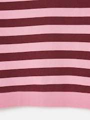 Oliver Bonas Pink Striped Lantern Sleeve Sweatshirt - Image 8 of 8
