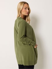 M&Co Green Button Detail Midi Cardigan - Image 3 of 6
