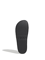 adidas Black/Gold Sportswear Adilette Aqua Slides - Image 5 of 9