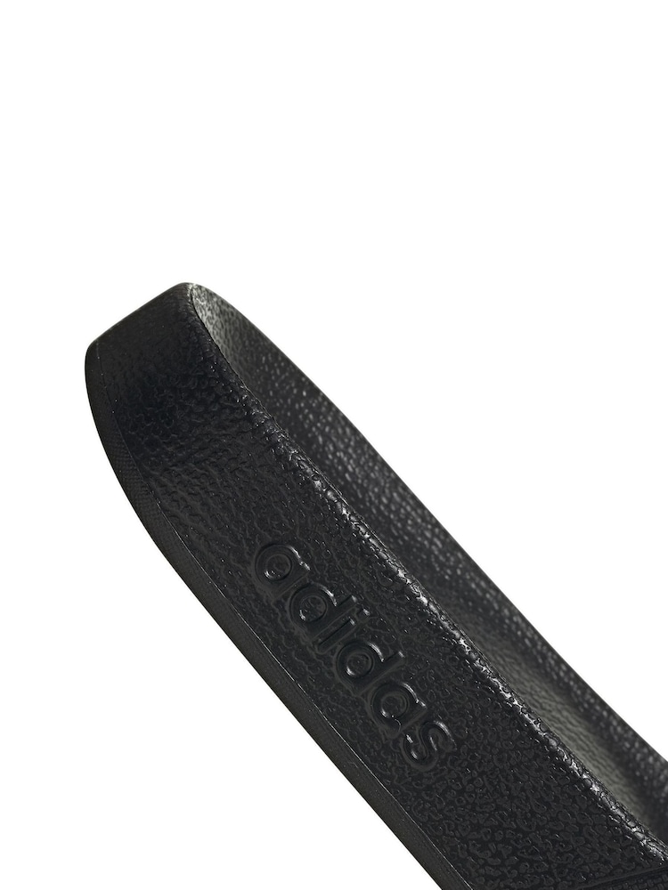 adidas Black/Gold Sportswear Adilette Aqua Slides - Image 8 of 9
